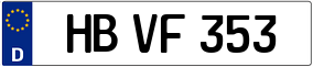 Trailer License Plate